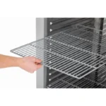 Vitrine réfrigérée positive 2 portes vitrées Polar Série U – 1400 L – Inox – Classe B