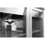 Vitrine réfrigérée positive 2 portes vitrées Polar Série U – 1400 L – Inox – Classe B