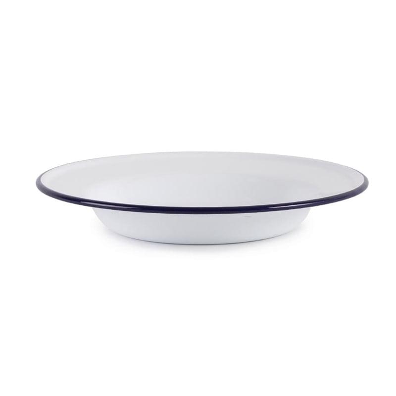 Assiette creuse en acier émaillé Olympia 245mm lot de 6 – Image 1