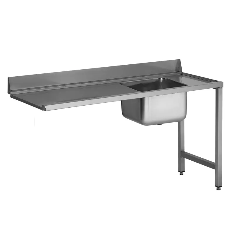 TELVD-20 TELVD-16 TELVD-12 Table d'entrée LV adossée + plage, - (L)2000x(P)780x(H)830 mm – Image 1