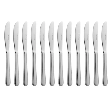 Couteaux de table Olympia collection Monaco – Lot de 12 en inox 18/0